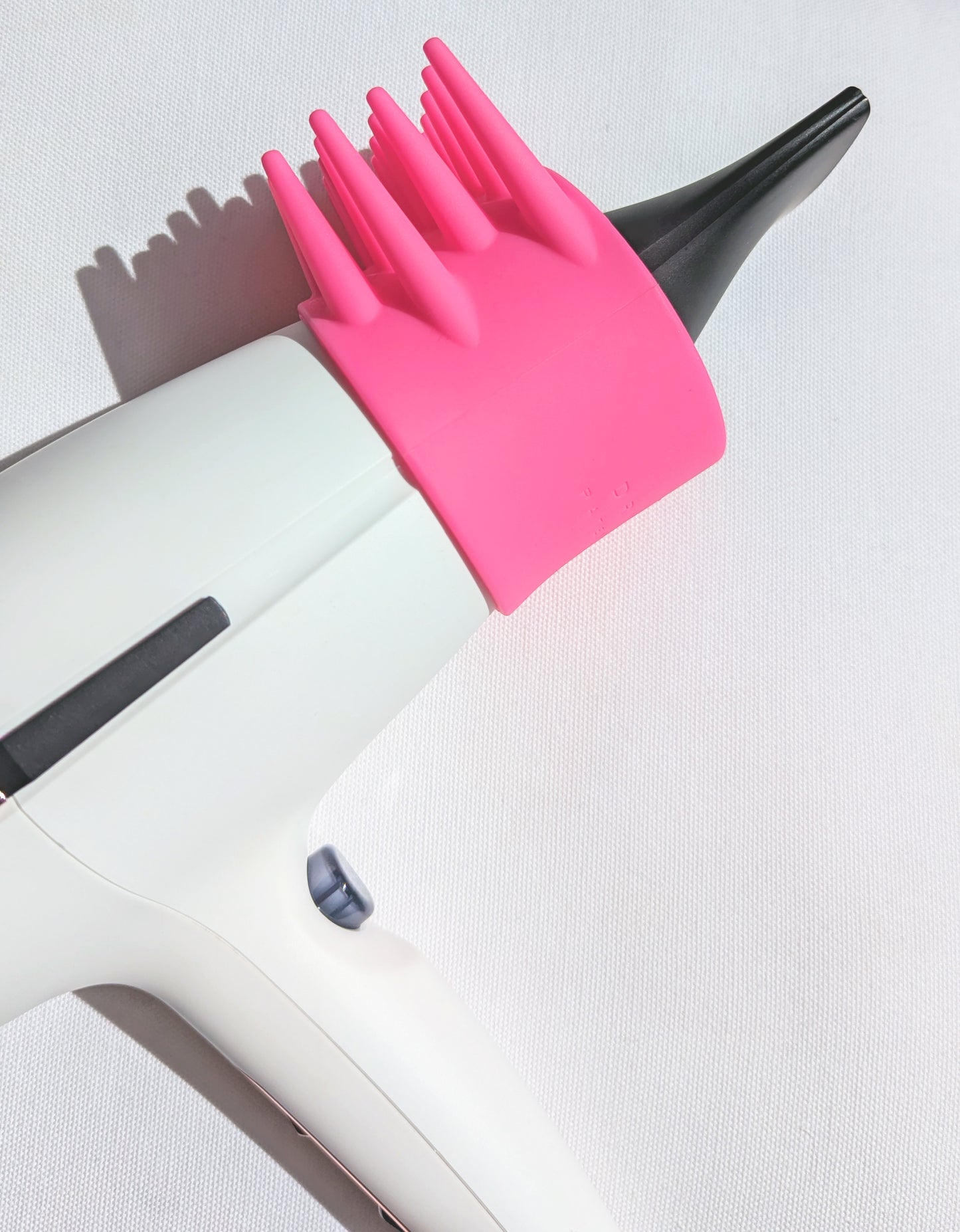 Dryspike hair dryer attachment on blow dryer