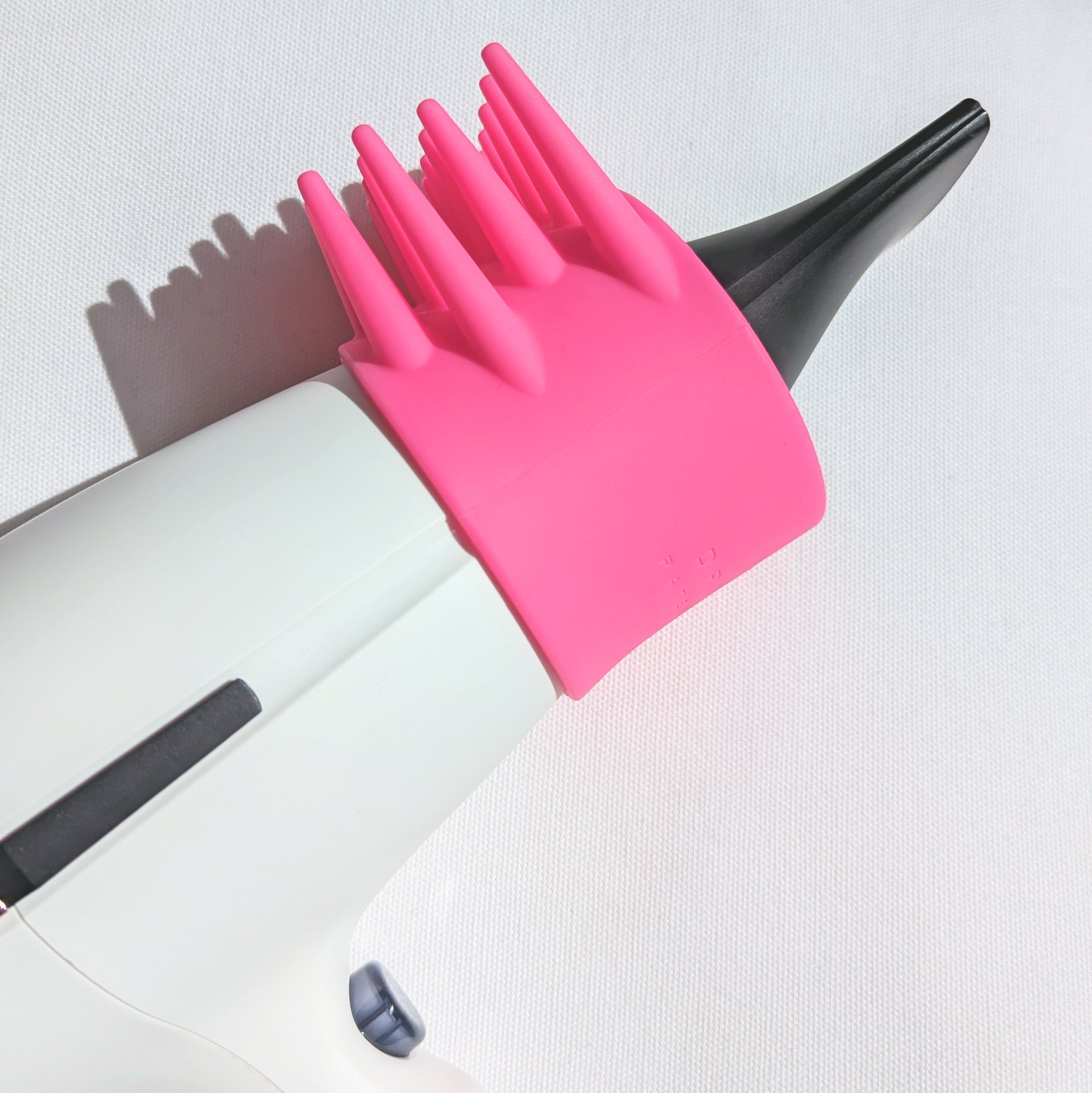 Dryspike hair dryer attachment on blow dryer